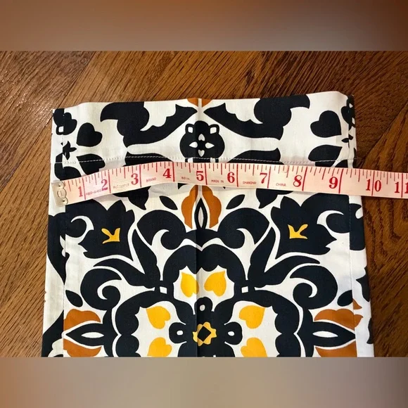 Boden Floral Ankle Pants in Black and Yellow - Picture 4 of 12